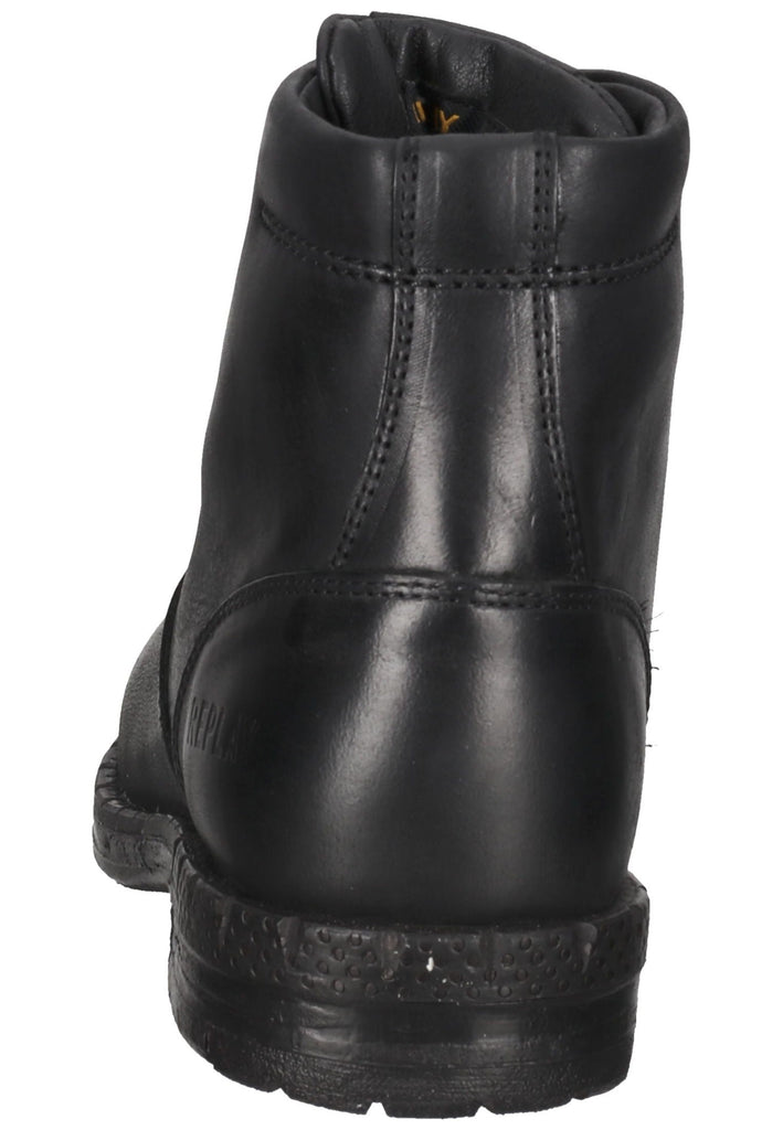 Replay Stiefelette Leder Schwarz