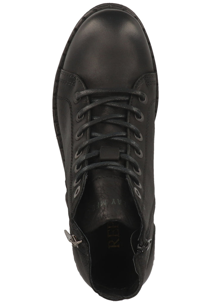 Replay Stiefelette Leder Schwarz