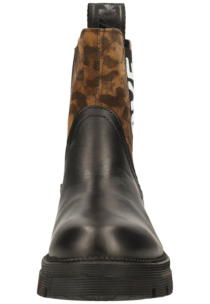 Replay Stiefelette Leder Schwarz