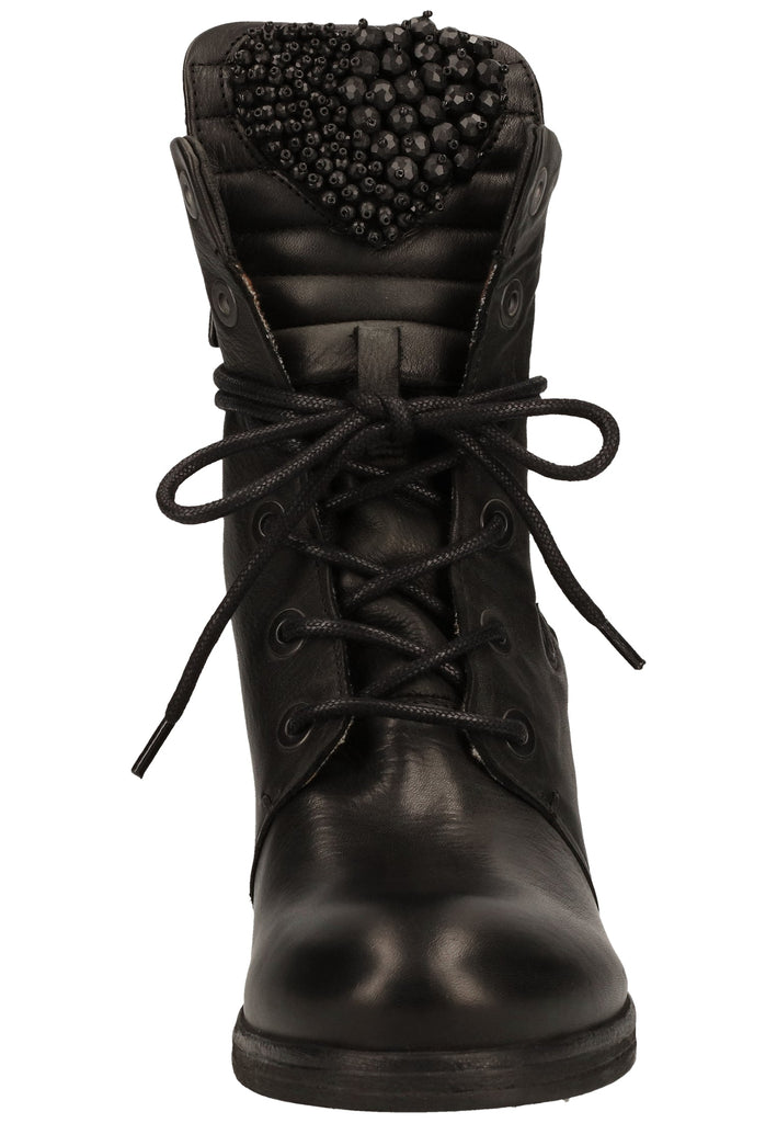 Replay Stiefelette Leder Schwarz