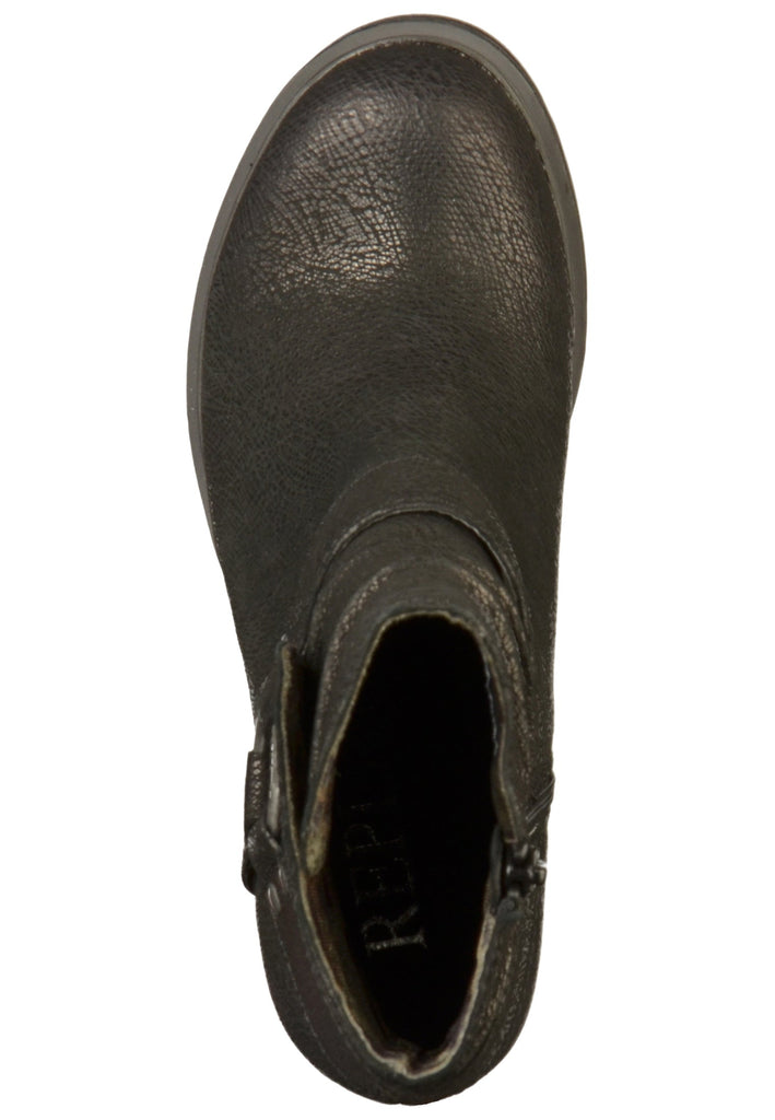 Replay Stiefelette Leder Schwarz