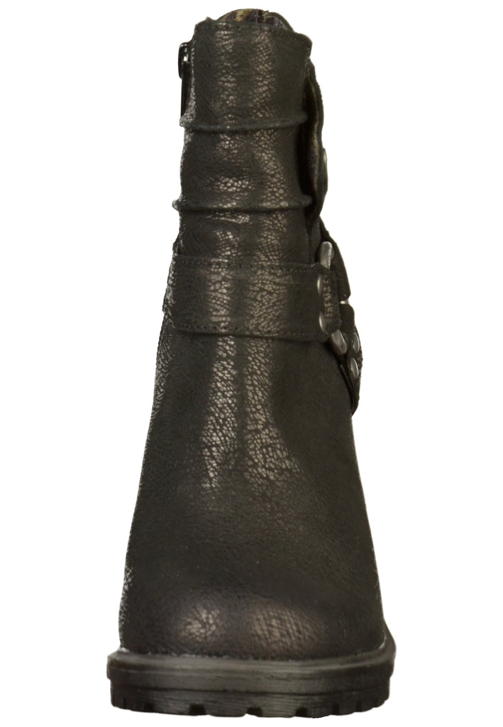 Replay Stiefelette Leder Schwarz