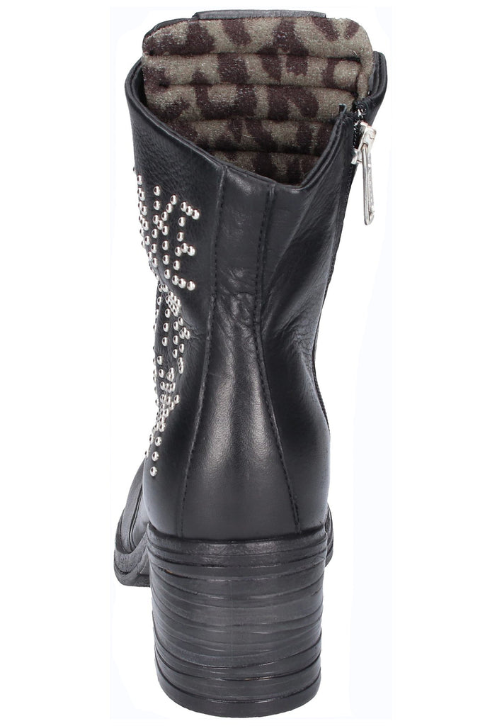 Replay Stiefelette Leder Schwarz