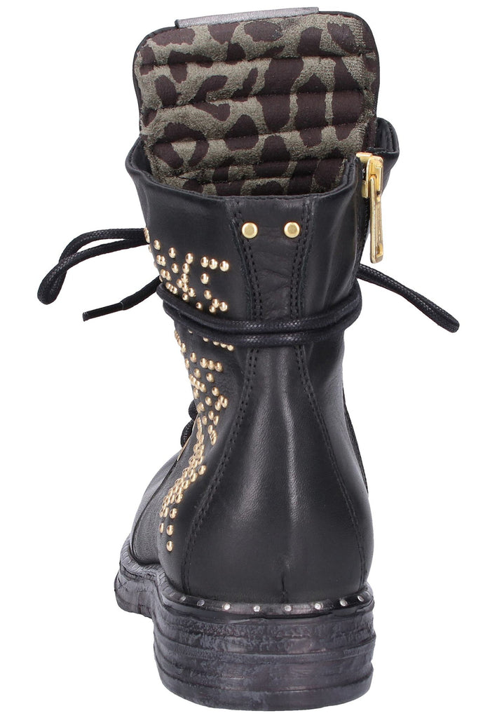 Replay Stiefelette Leder Schwarz