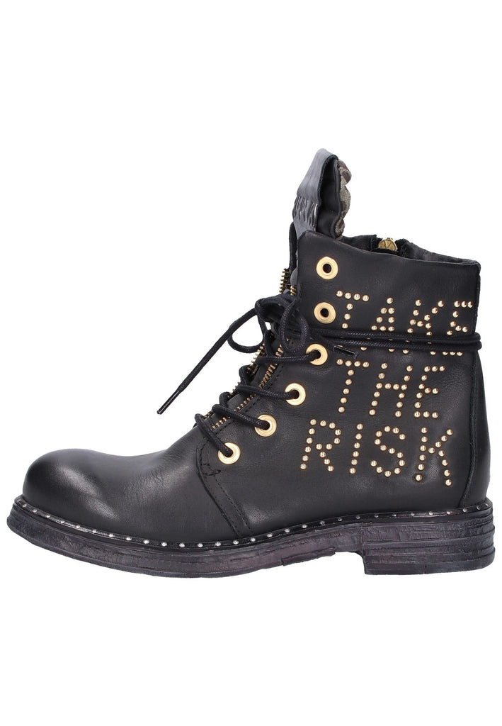 Replay Stiefelette Leder Schwarz