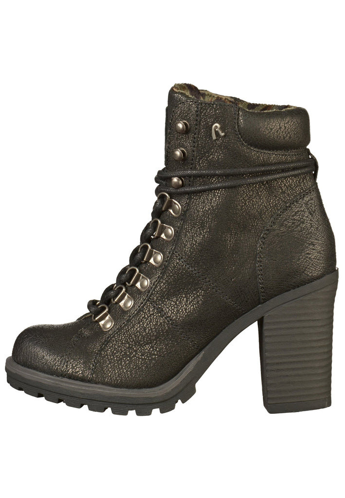 Replay Stiefelette Leder Schwarz
