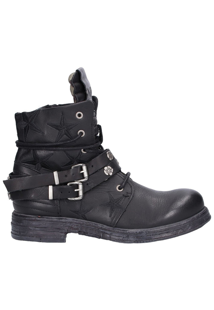Replay Stiefelette Leder Schwarz