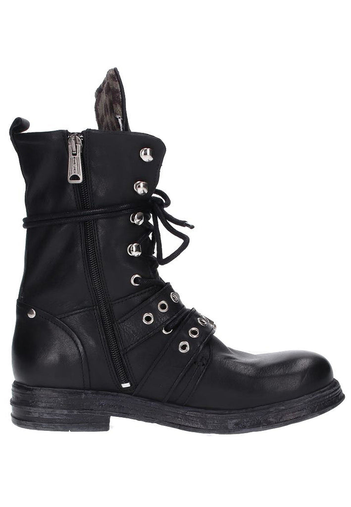 Replay Stiefelette Leder Schwarz