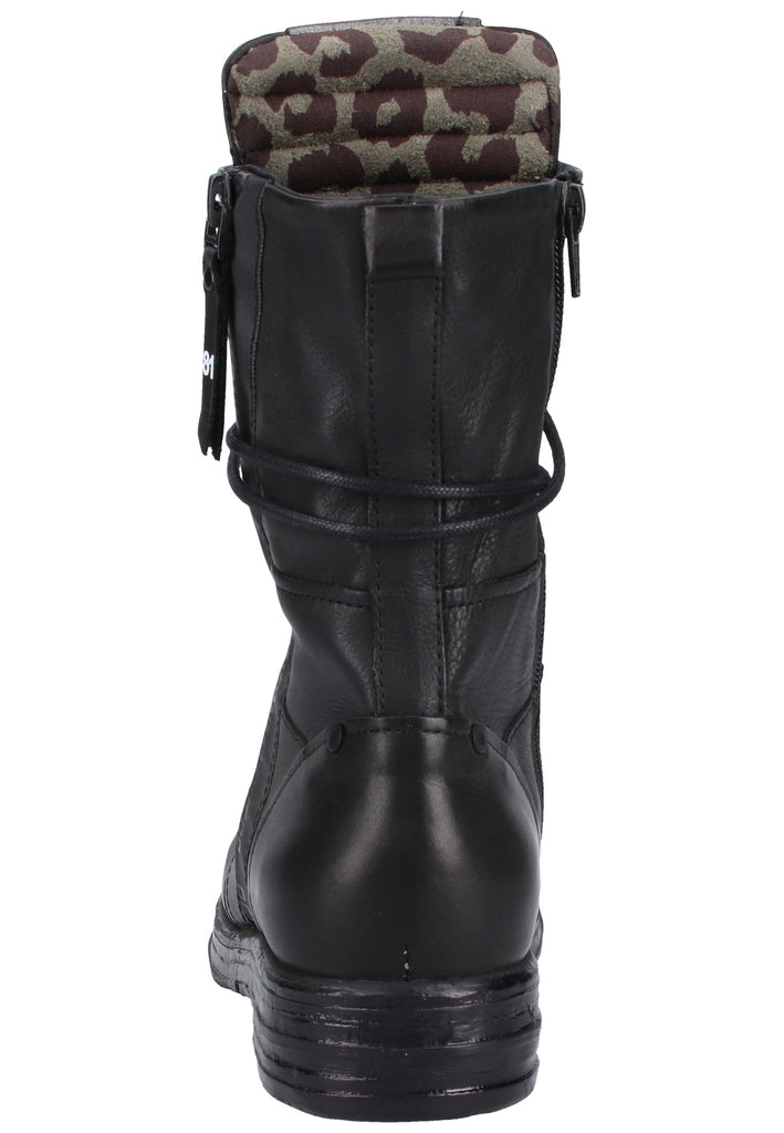 Replay Stiefelette Leder Schwarz