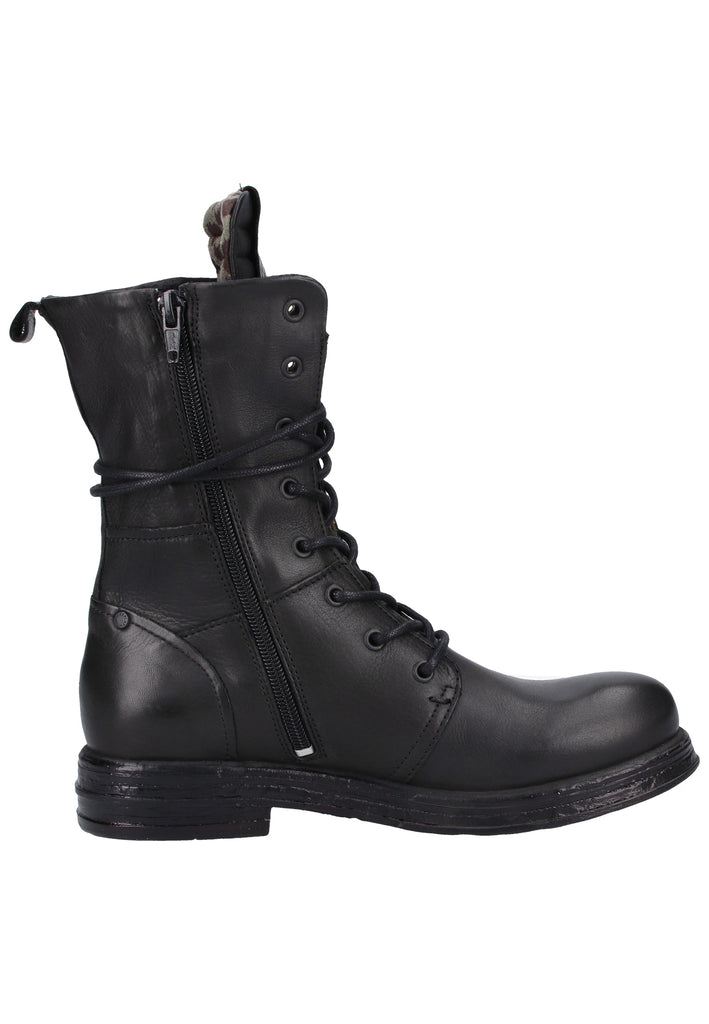 Replay Stiefelette Leder Schwarz