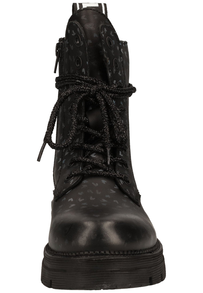 Replay Stiefelette Leder Schwarz