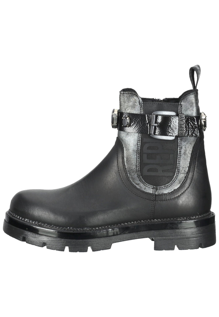 Replay Stiefelette Leder Schwarz