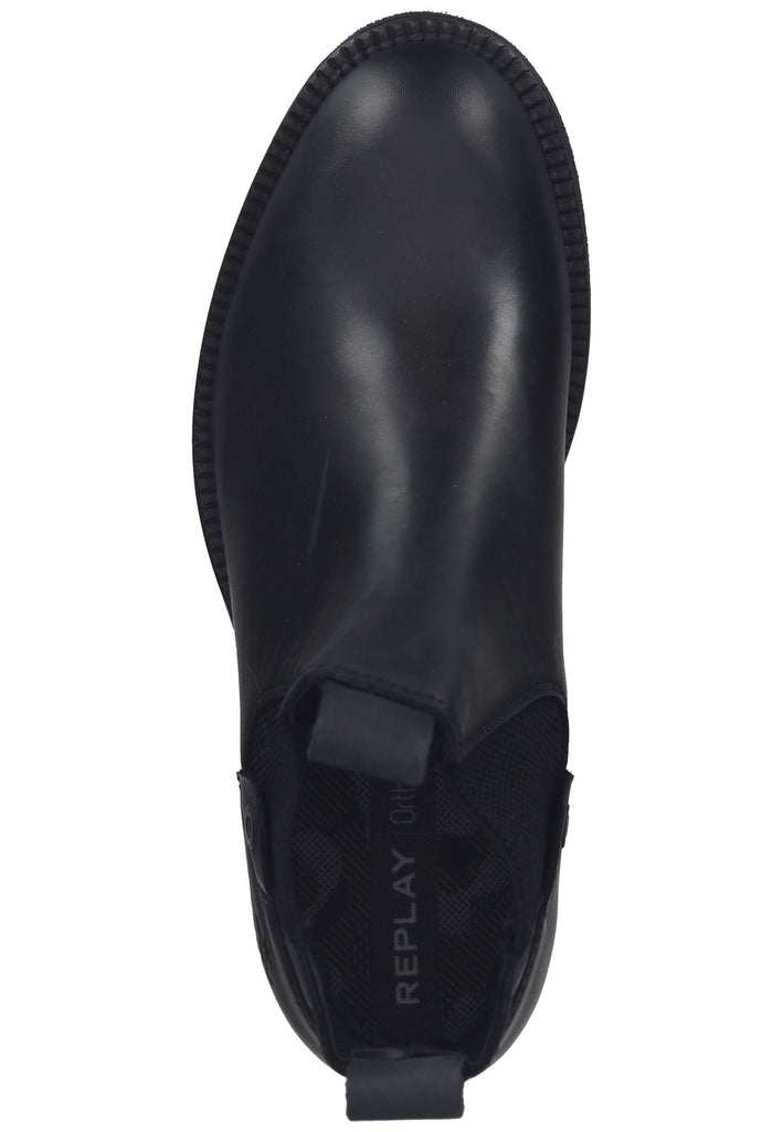 Replay Stiefelette Leder/Textil Schwarz