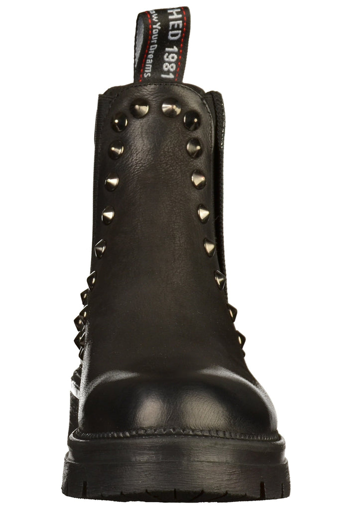 Replay Stiefelette Leder/Textil Schwarz