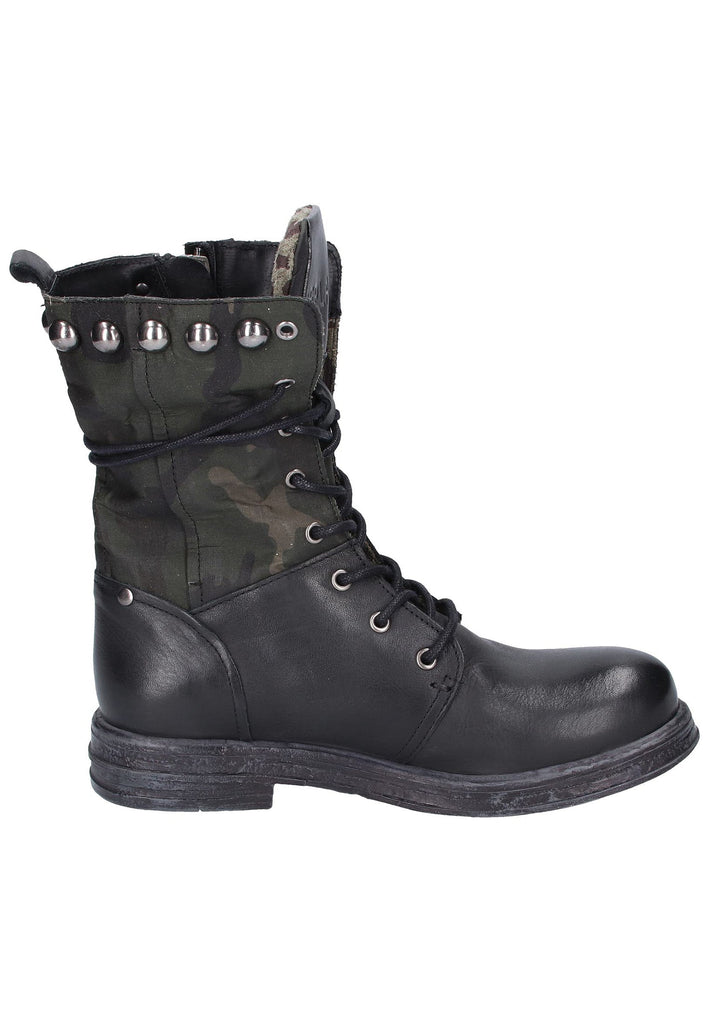 Replay Stiefelette Leder/Textil Schwarz