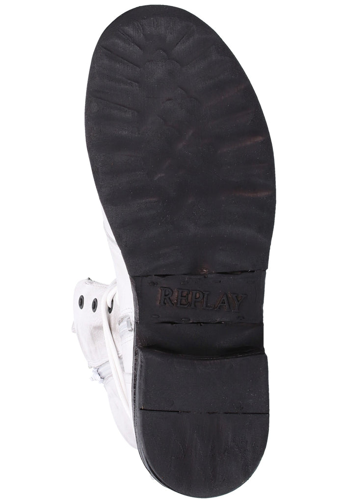 Replay Stiefelette Leder Weiß