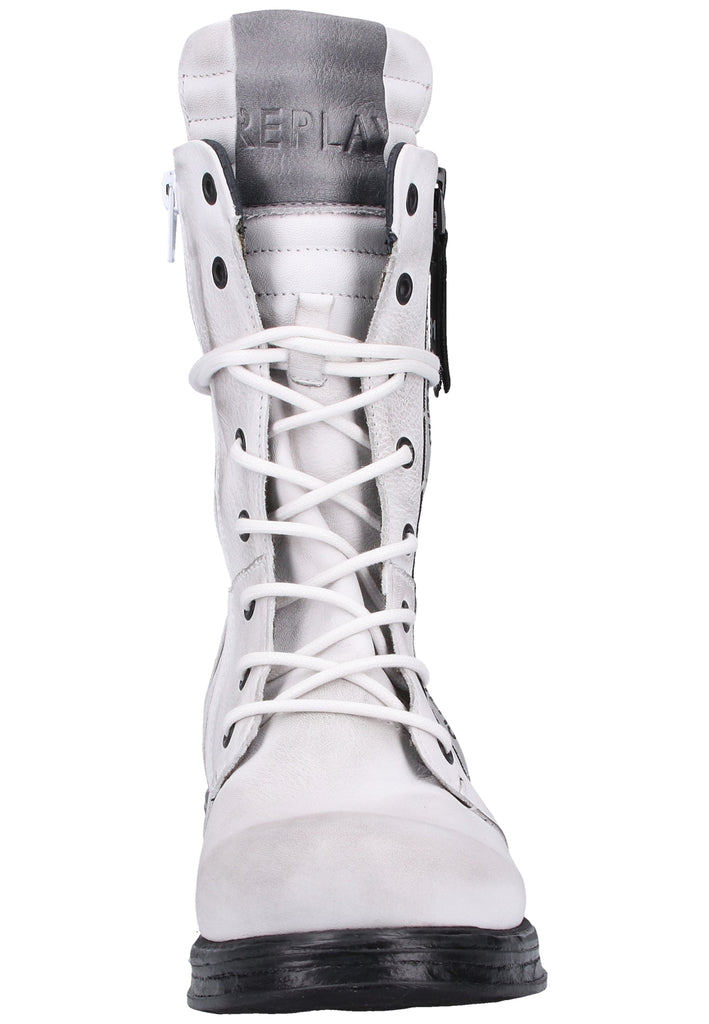 Replay Stiefelette Leder Weiß