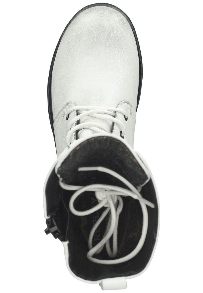 Replay Stiefelette Leder Weiß