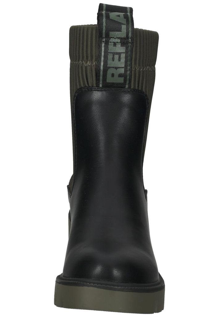 Replay Stiefelette Lederimitat Schwarz