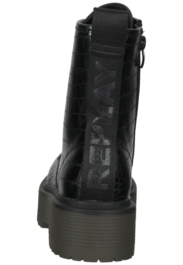 Replay Stiefelette Lederimitat Schwarz