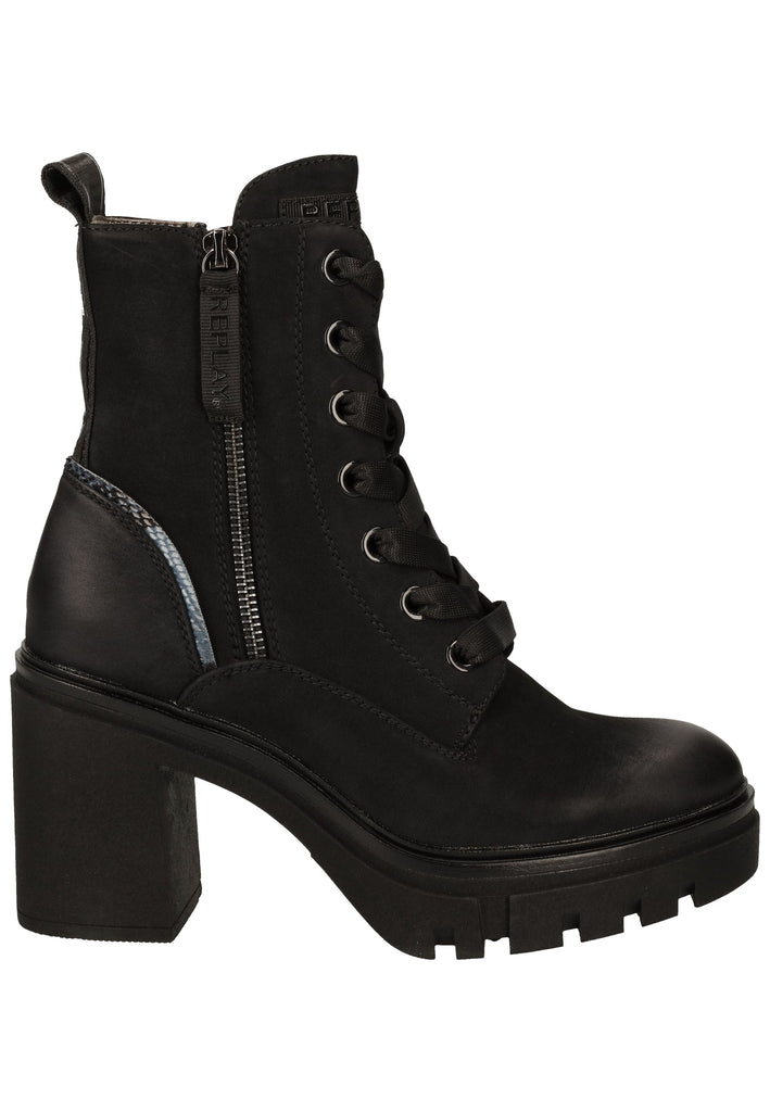 Replay Stiefelette Lederimitat Schwarz