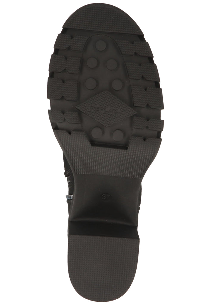 Replay Stiefelette Lederimitat Schwarz