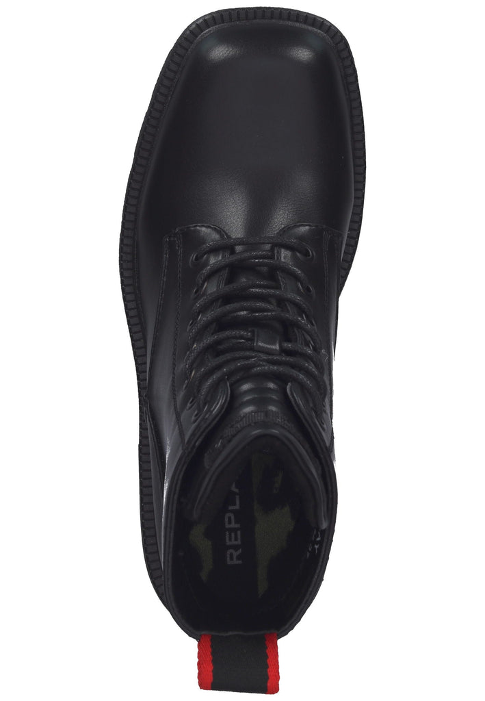 Replay Stiefelette Lederimitat Schwarz