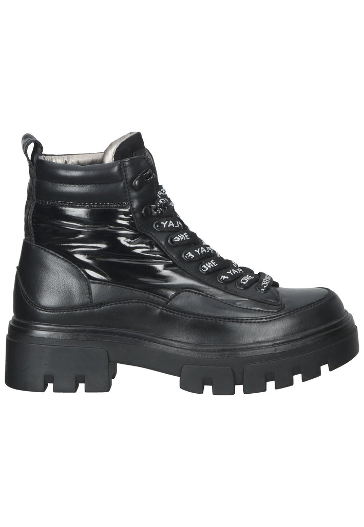 Replay Stiefelette Lederimitat Schwarz