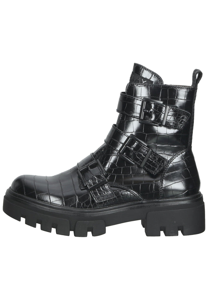 Replay Stiefelette Lederimitat Schwarz
