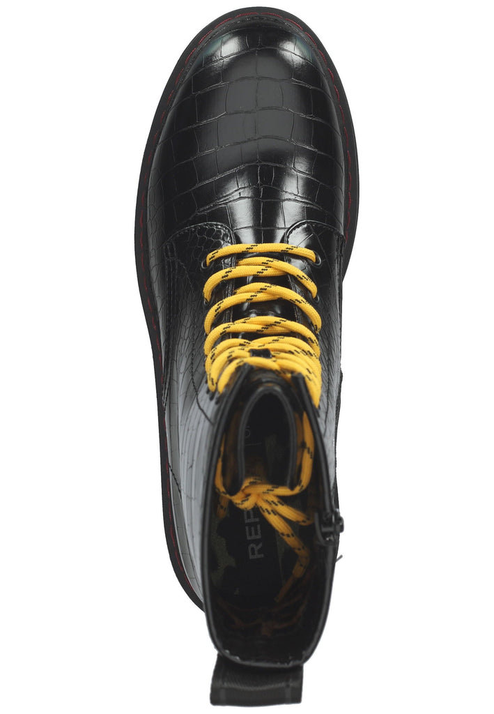 Replay Stiefelette Lederimitat Schwarz