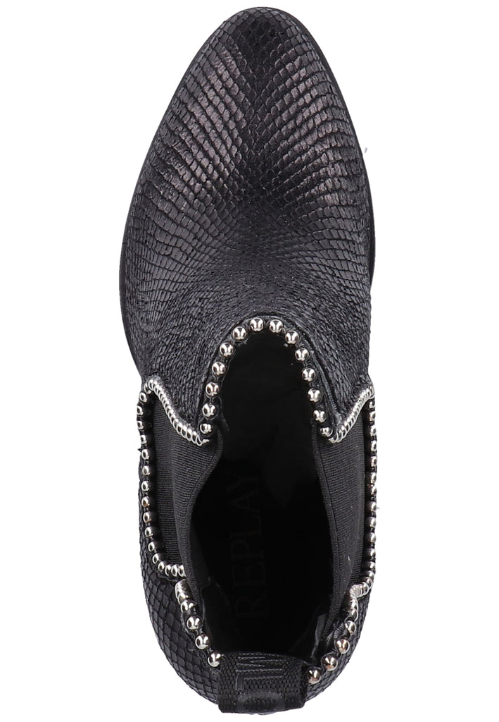 Replay Stiefelette Lederimitat/Textil Schwarz