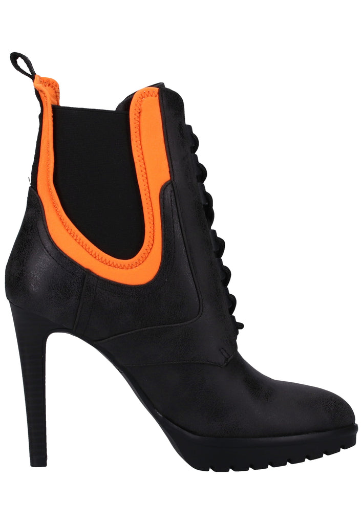 Replay Stiefelette Lederimitat/Textil Schwarz/Orange