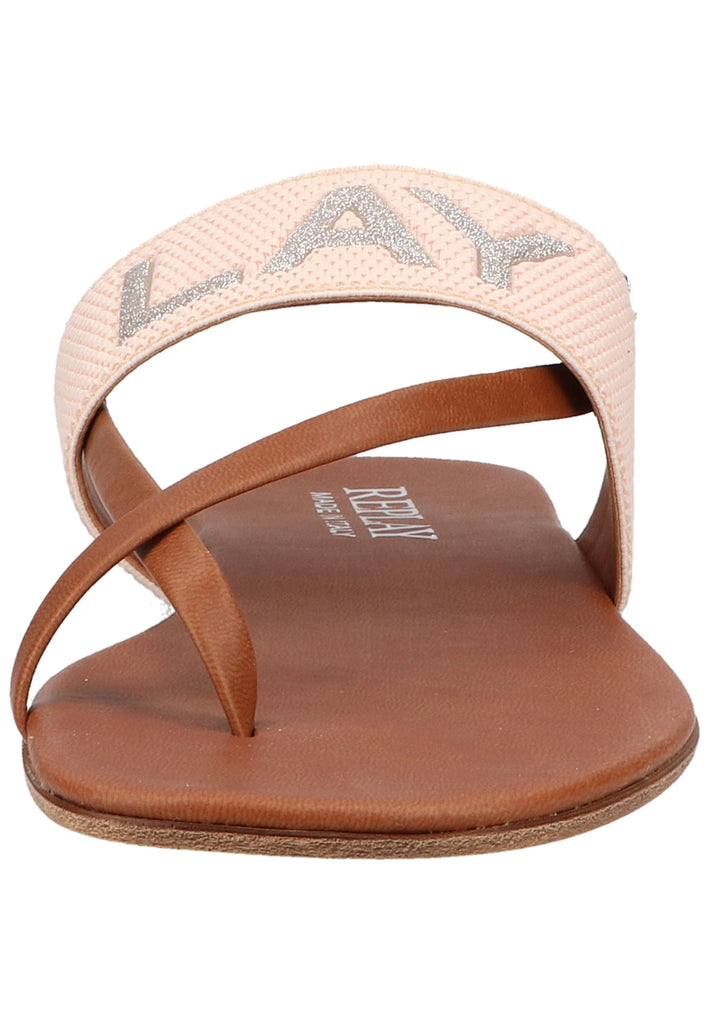 Replay Zehensteg Lederimitat/Textil Pink