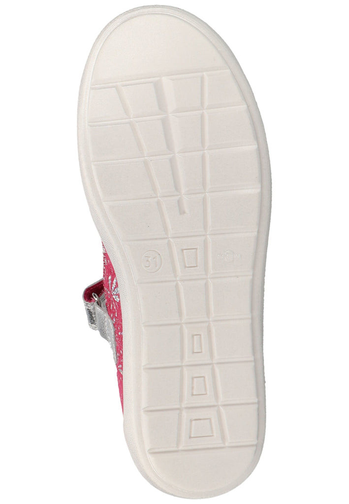 Richter Ballerinas Lederimitat/Textil Pink/Weiß