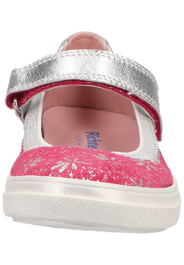 Richter Ballerinas Lederimitat/Textil Pink/Weiß
