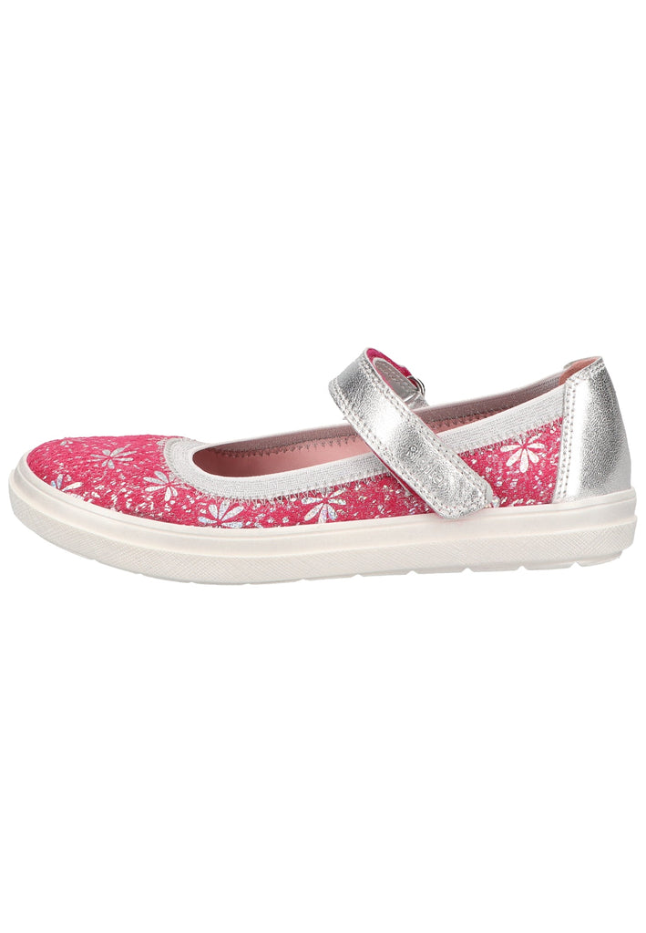 Richter Ballerinas Lederimitat/Textil Pink/Weiß