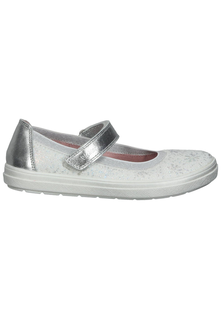 Richter Ballerinas Textil Weiß/Silber