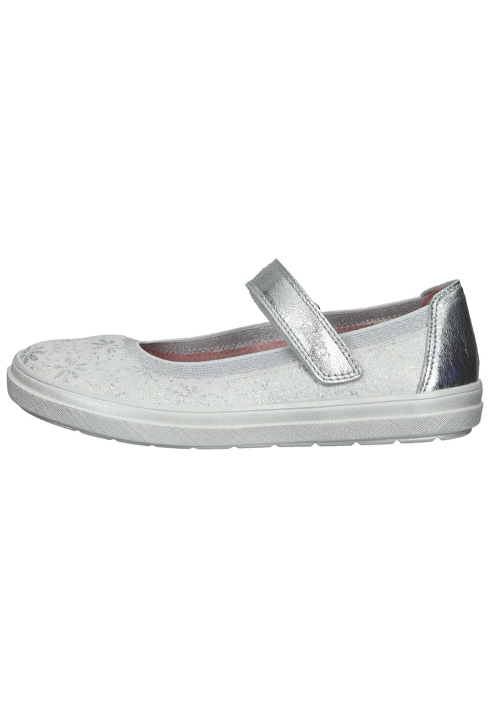 Richter Ballerinas Textil Weiß/Silber