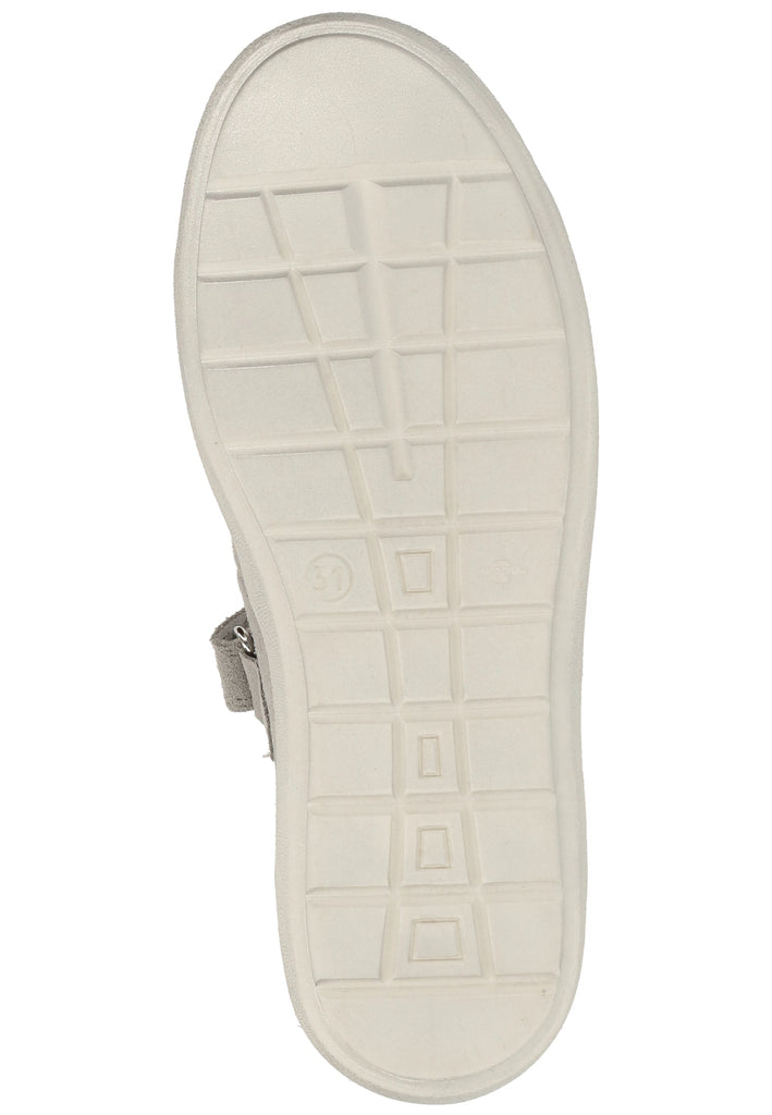 Richter Ballerinas Veloursleder Grau/Silber