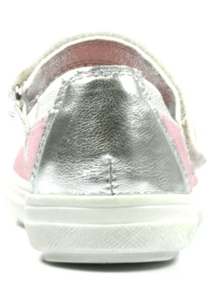 Richter Ballerinas Veloursleder/Textil Rosa/Silber