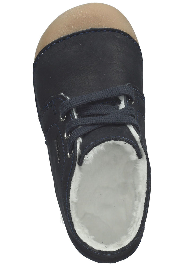 Richter Halbschuhe Nubukleder Blau Warmfutter