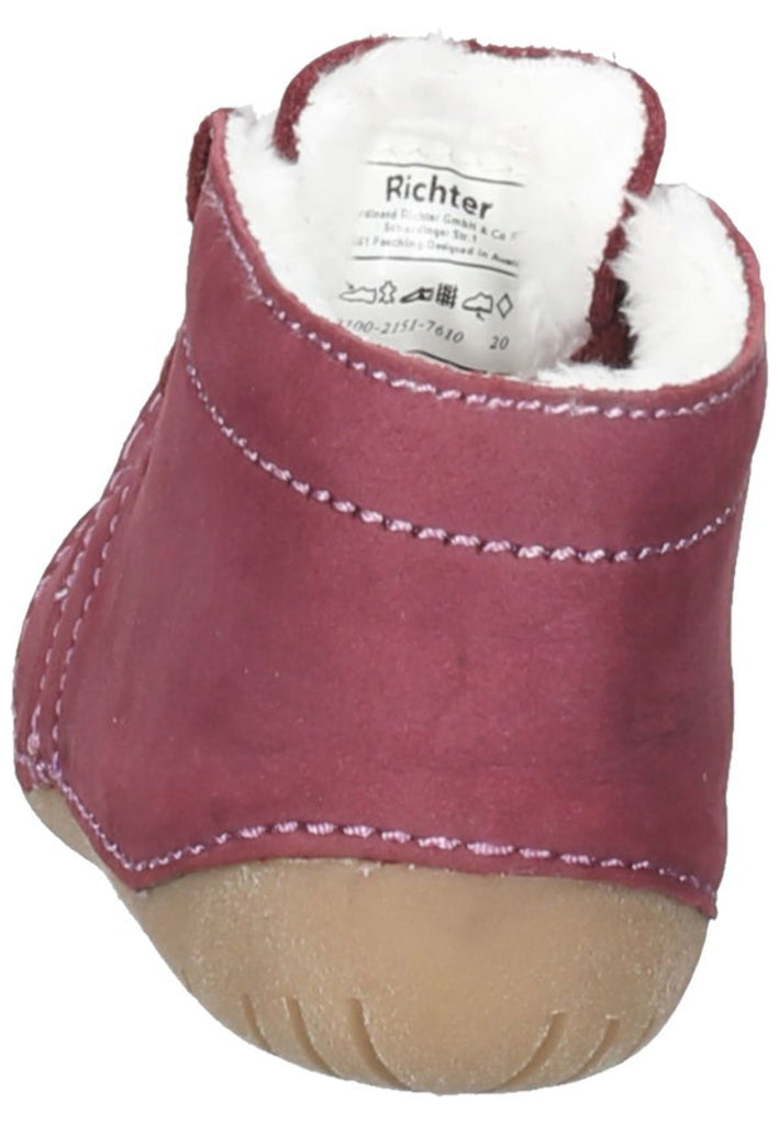 Richter Halbschuhe Nubukleder Burgund Warmfutter