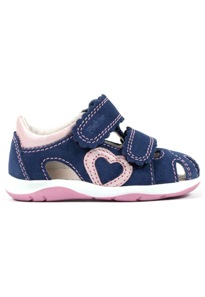 Richter Halbschuhe Veloursleder/Textil Blau/Pink