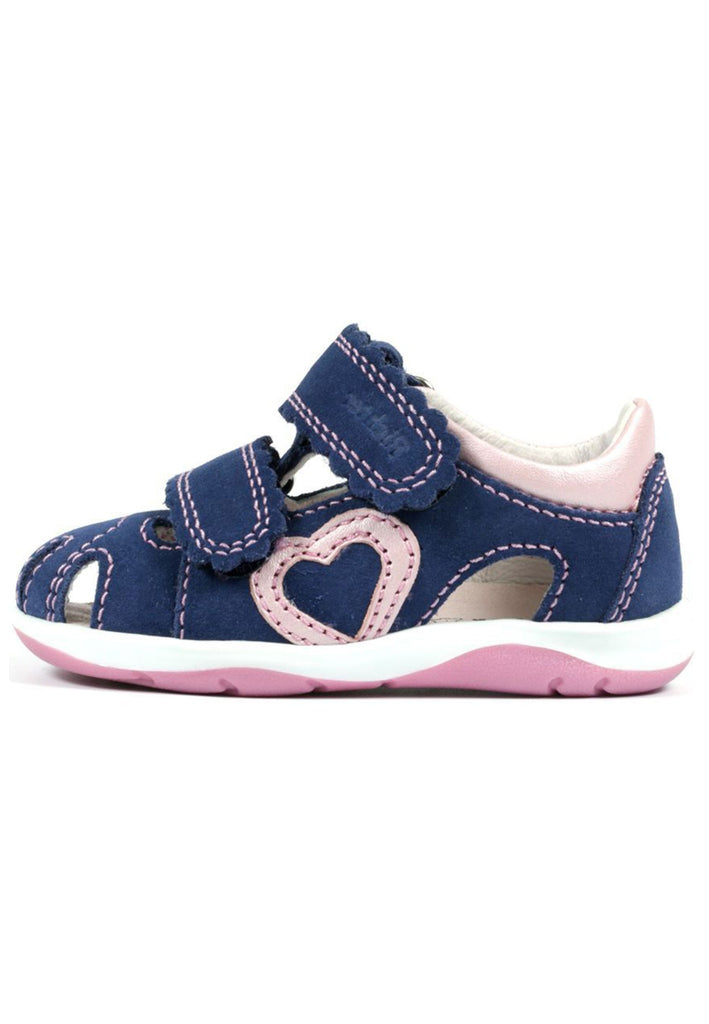 Richter Halbschuhe Veloursleder/Textil Blau/Pink