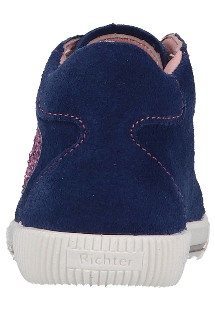 Richter Halbschuhe Veloursleder/Textil Blau/Pink