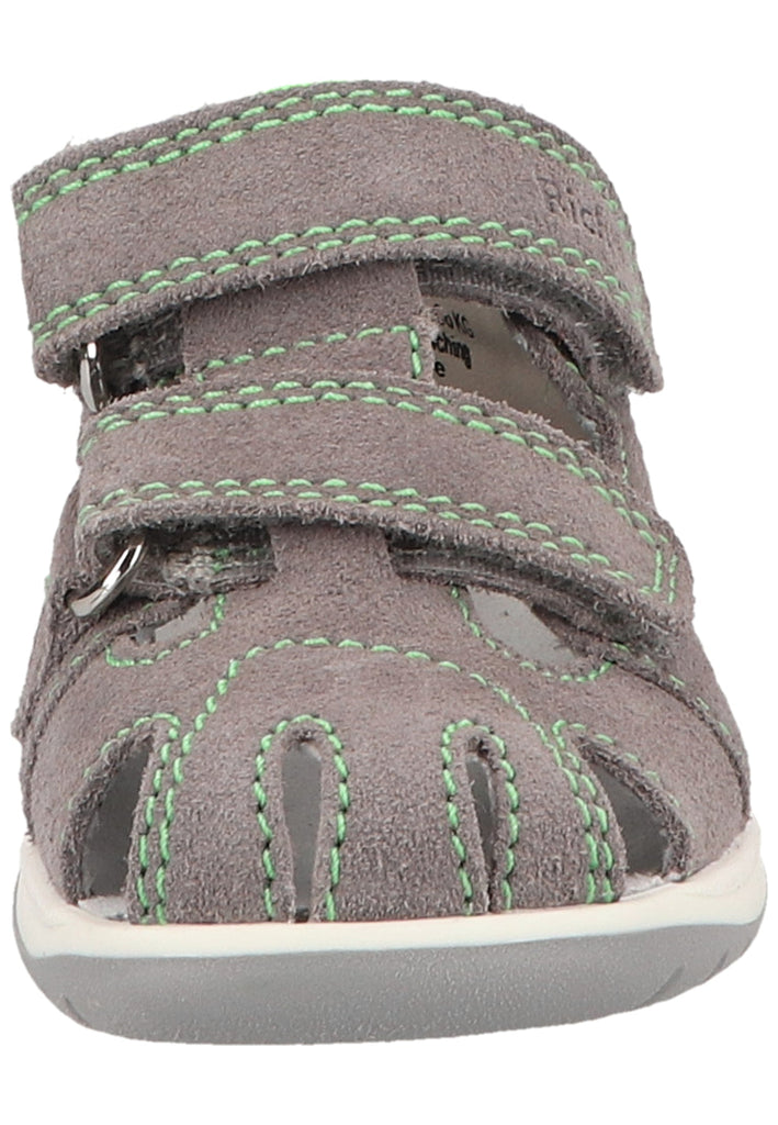 Richter Halbschuhe Veloursleder/Textil Grau/Grün