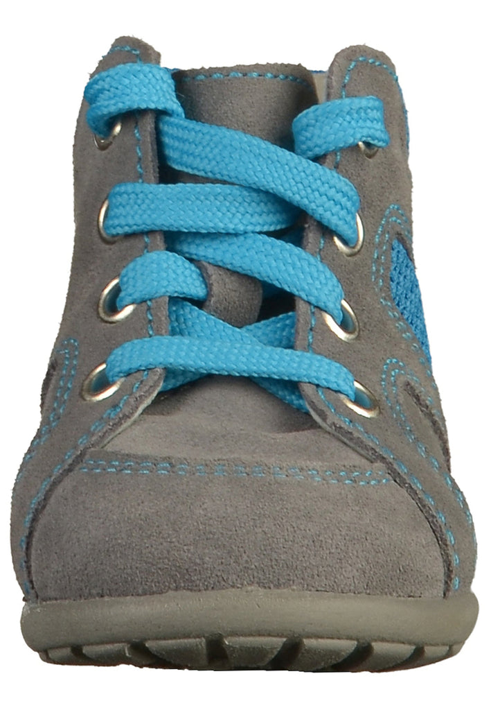 Richter Halbschuhe Veloursleder/Textil Grau/Hellblau