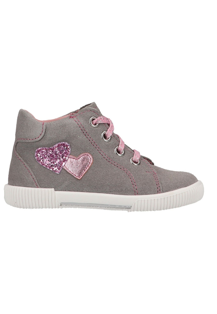 Richter Halbschuhe Veloursleder/Textil Grau/Rosa