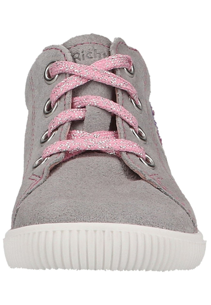 Richter Halbschuhe Veloursleder/Textil Grau/Rosa