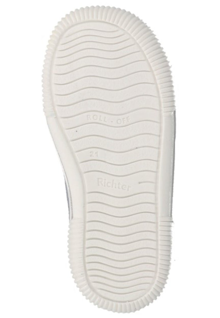 Richter Halbschuhe Veloursleder/Textil Hellblau/Silber